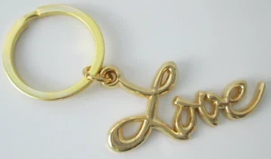 Sex and the City LOVE Key Ring - Genuine Gold Plated Metal - High Quality - Picture 1 of 3