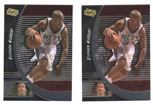 1998-99 UD Ionix Timberwolves Basketball Card #37 Stephon Marbury 2 cards lot - Picture 1 of 2