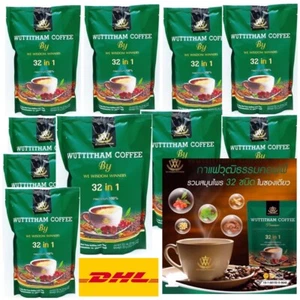 10er-Pack Wuttitham Kaffee Instant gemischtes Kraut 31 in 1 Gewichtskontrolle 150 Beutel - Bild 1 von 12