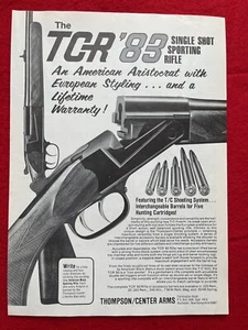Vintage 1983 Thompson Center Arms Print Ad TCR 83 Shotgun - Picture 1 of 7