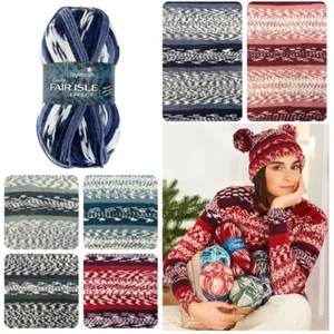 Stylecraft Easy Fair Isle Effect Aran 100g - Self Patterning Knitting Yarn - Picture 1 of 1