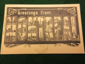 Greetings from Montreal postcard 1906 large letter views sparkles #2652ME - Picture 1 of 2