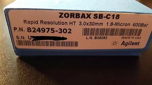New in box NIB Agilent analytical Column Zorbax SB-C18 1.8um 30x3.0mm 824975-302 - Picture 1 of 3