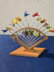 Alter Ständer mit Lauscha Blumenspießern - Bild 1 von 3