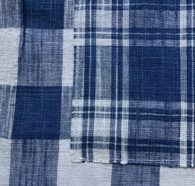Ralph Lauren Genevieve Patchwork Denim Fabric Remnant 24"x24" - Image 1 of 4