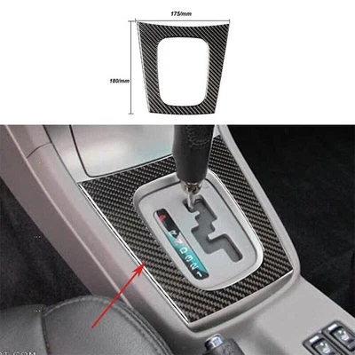 Fibra de carbono para Subaru Forester panel de cambio de marchas marco exterior cubierta de ajuste 2005-08 Foto 1 de 4