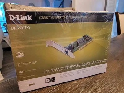 New Sealed D-Link DFE-530TX+ 10/100Mbps Fast Ethernet PCI Adapter - Image 1 of 4