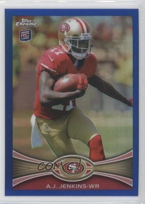 2012 Topps Chrome Blue Refractor /199 AJ Jenkins #156 Rookie RC - Image 1 of 2