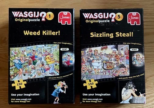 2 x 150 piece Wasgij jigsaws.  VG condition - Image 1 of 1