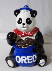 Block China Oreo Panda Bear Cookie Jar - Picture 1 of 8