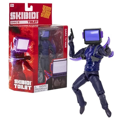 Skibidi Toilet Deluxe Dark TV Man Figure Series 2 Collectable Figures, YouTube A