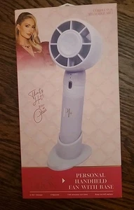 Paris Hilton Personal Handheld Fan With Base - Picture 1 of 4