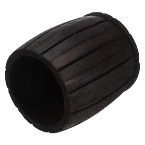 Caja de almacenamiento de escritorio organizadora de lápices con soporte para bolígrafo de madera antorchada 10,5 X 9 X 9 cm - Imagen 1 de 12