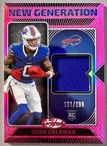 Keon Coleman 2024 Panini Certified New Generation Rookie RC Relic #NGS-KCN /299 - Bild 1 von 6