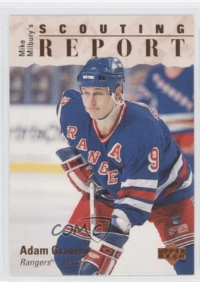 1995-96 Upper Deck Mike Milbury's Scouting Report Adam Graves #239 - Image 1 of 2