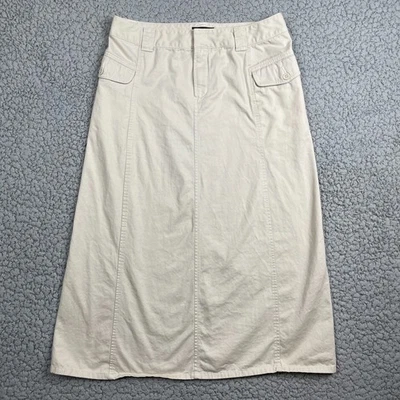 Eddie Bauer 斜纹工装直长裙 10 口袋开衩 Gorpcore 休闲 — 第 1/4 张图片