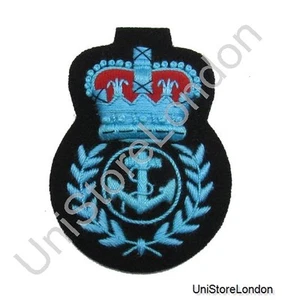 Badge Navy Wren Chife Petty Officer Cap Badge Queens crown Sky Blue R1333 - Picture 1 of 1