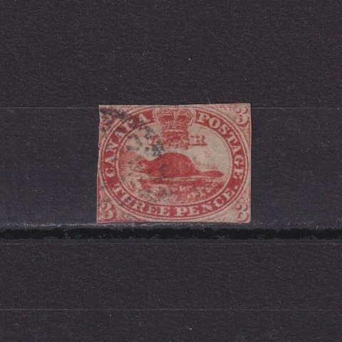 CANADA QUEBEC 1852, SG #5, CV £225, American Beaver, signed, Used Cover