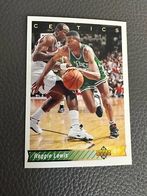 1992-93 Upper Deck Boston Celtics Basketball Card #120 Reggie Lewis - Image 1 of 2