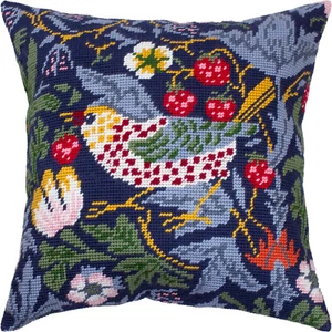 Kit cuscino punta ago/arazzo fai da te ""Ladro di fragole"" 16x16 pollici/40x40 cm - Foto 1 di 7