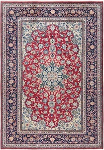 Najafabad Tissé à la Main Tapis de Perse 375 x 260 cm-Fineorient, Tapis, ,Rouge - Imagen 1 de 12