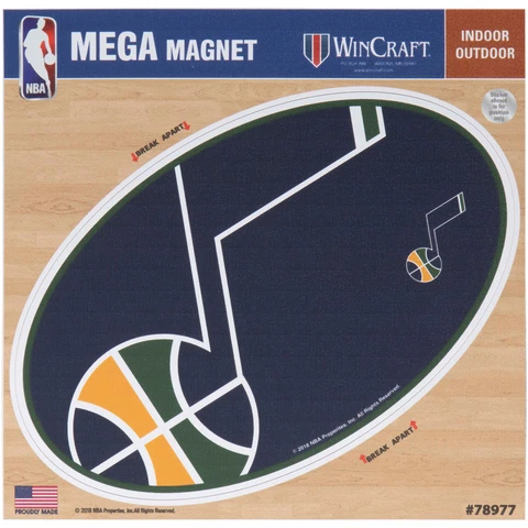 Utah Jazz 6" x 6" Mega Magnet Cover