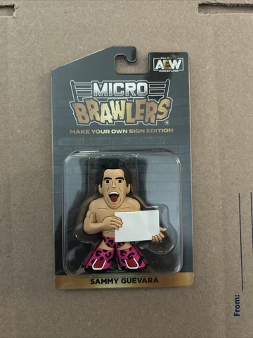 Micro Brawler SAMMY GUEVARA with Marker AEW Exclusive All Elite Crate *New Cover