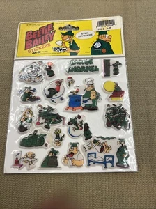 Vtg Beetle Bailey Classic Army Cartoon Puffy Stickers - Picture 1 of 2