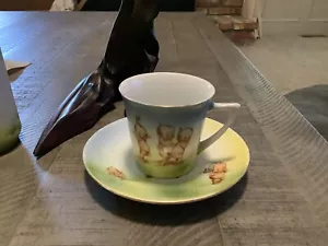 Tazza da tè e piattino Prussia Royal Rudolstadt Rosie O Neill Kewpie Germania - Foto 1 di 9
