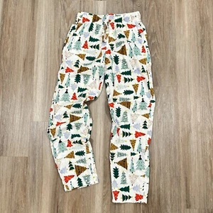 Christmas Jammies Old Navy Pajama Pants Adult Unisex Size XS Colorful Trees - Picture 1 of 4