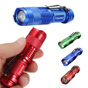 nwe Portable Mini LED Zoomable 1200 Lumen Zoom Flashlight Torch Lamp AA - Picture 1 of 12