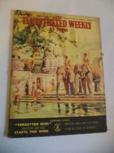 THE ILLUSTRATED WEEKLY OF INDIA old vintage 1940s WW2 magazine wilfred russell - Imagen 1 de 9
