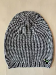 GORRO COACH REXY Dinosaurio Tejido Lana Nuevo con Etiquetas Gris - Imagen 1 de 4