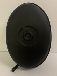 Beats by Dr. Dre Headphone Carrying Case Hard Black Full Zip Around With Clip