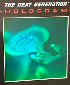 Vintage Magic Star Trek USS Enterprise NCC-1701D Red Beam Hologramm 3D Art mattiert - Bild 1 von 24