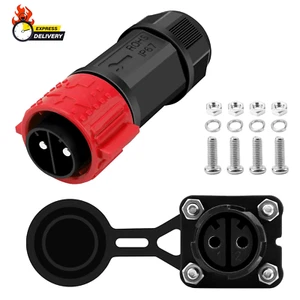 2 Pin 50Amp Trolling Motor Plug Receptacle Set,12V/24V/ 36V/48V Plug for Trollin - Picture 1 of 12