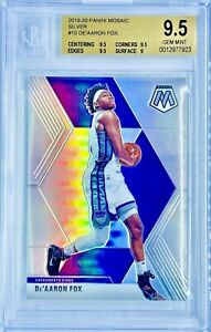 2019-20 Panini Mosaic De'Arron Fox Silver Prizm Sacramento King BGS 9.5 Gem Mint