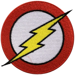 Official DC Universe Comics Justice League The Flash iron on Superhero Patch - Picture 1 of 1