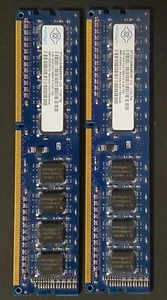 Nanya NT2GC64B88B0NF-CG 4GB 2 x 2GB PC3-10600U DDR3 1333 Desktop Memory Kit - Picture 1 of 3