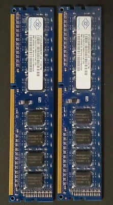 Nanya NT2GC64B88B0NF-CG 4GB 2 x 2GB PC3-10600U DDR3 1333 Desktop Memory Kit - Image 1 of 3