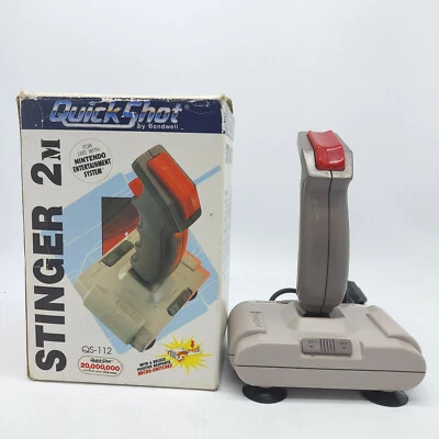 Quickshot Stinger 2 M Arcade Fighter Joy Stick Nintendo NES with Box  - Image 1 of 4