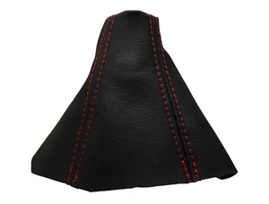 OPEL ZAFIRA B (2006-2011) Cuffia Leva Cambio 100% Vera Pelle - Cuciture Rosso - Foto 1 di 1