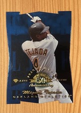 1998 Leaf Fractal Matrix Die-Cut Diamond-Axis /50 MIGUEL TEJADA #186 Athletics