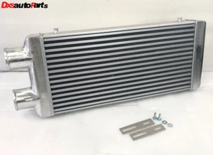 Aluminum Polished Intercooler overall 31"X13"X3", 3" Inlet&Outlet Same One Side - Picture 1 of 10