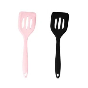 2Pc Silicone Slotted Spatula Set Heat Resistant Cooking Utensils for Frying Pan - Picture 1 of 2