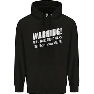 Warning Will Talk About Cars Funny Childrens Kids Hoodie - Picture 1 of 84