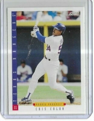 1993 Score #314 Cris Colon Texas Rangers Rookie Prospect - Image 1 of 2