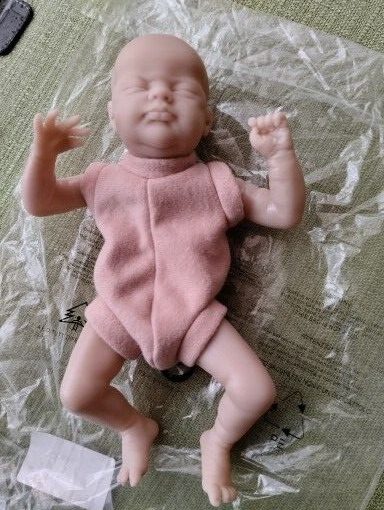 Mini Reborn Kit 10 Inches Reborn Baby Vinyl Doll Kit María Unpainted  Unassembled Doll Parts DIY Blank Reborn Doll Kit