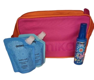 Amika Hydro Rush Intense Moisture 3 - Piece Travel Size Set with Travel Bag! - Picture 1 of 15