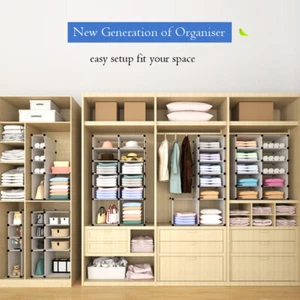 Color Wardrobe Space Organizer Cube Cabinet Storage Shelves Shoe Rack Toy Book - Picture 1 of 32